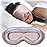 3D Weighted Sleep Mask for Women: 100% Light Blocking - Night Shift Nurse Essentials, Road Trip Travel & Long Flight, College Dorm Essentials for Girls - Lash-Friendly, Zero Eye Pressure, Pink