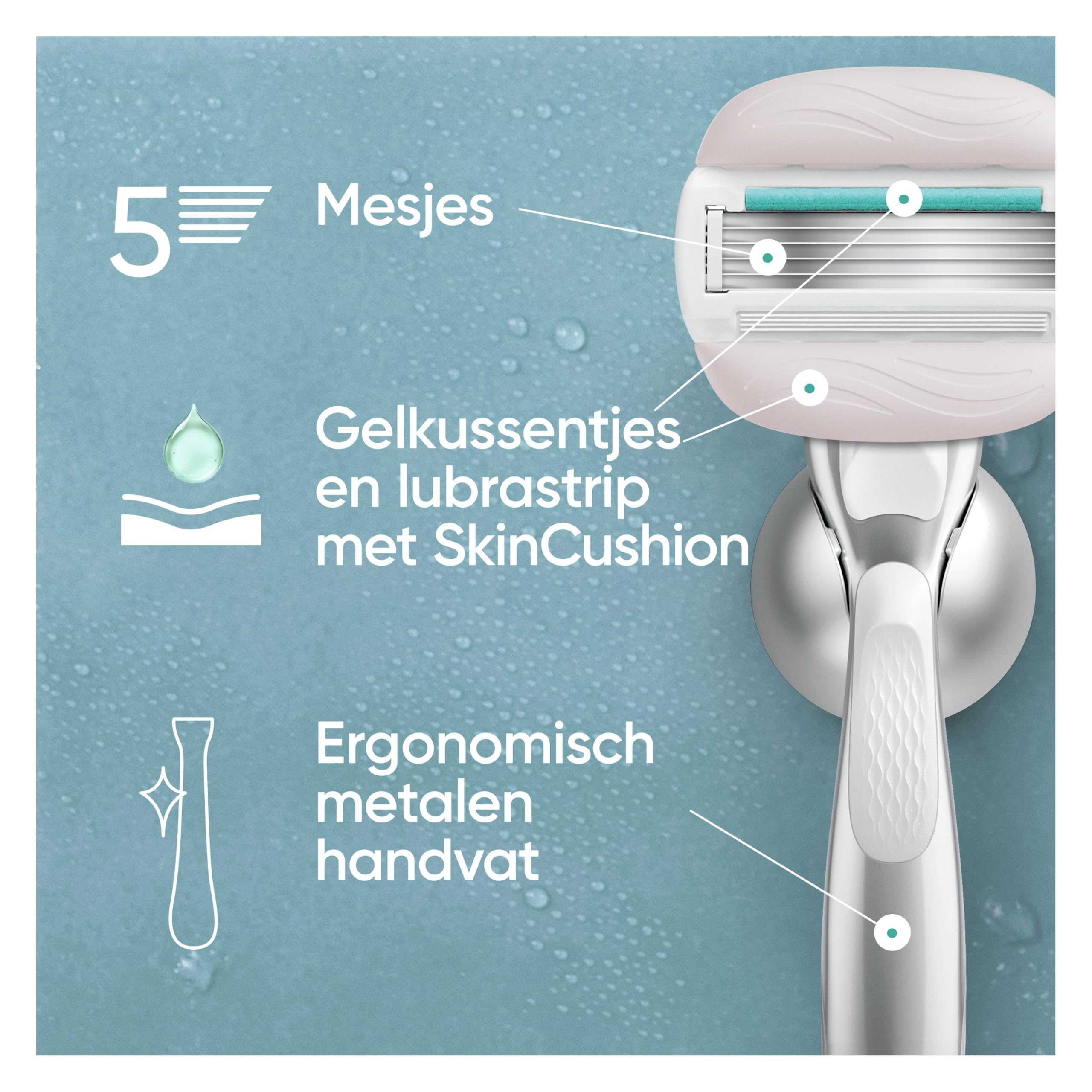 Gillette Venus Pro ComfortGlide Sensitive golarka 1 zapasowe ostrze