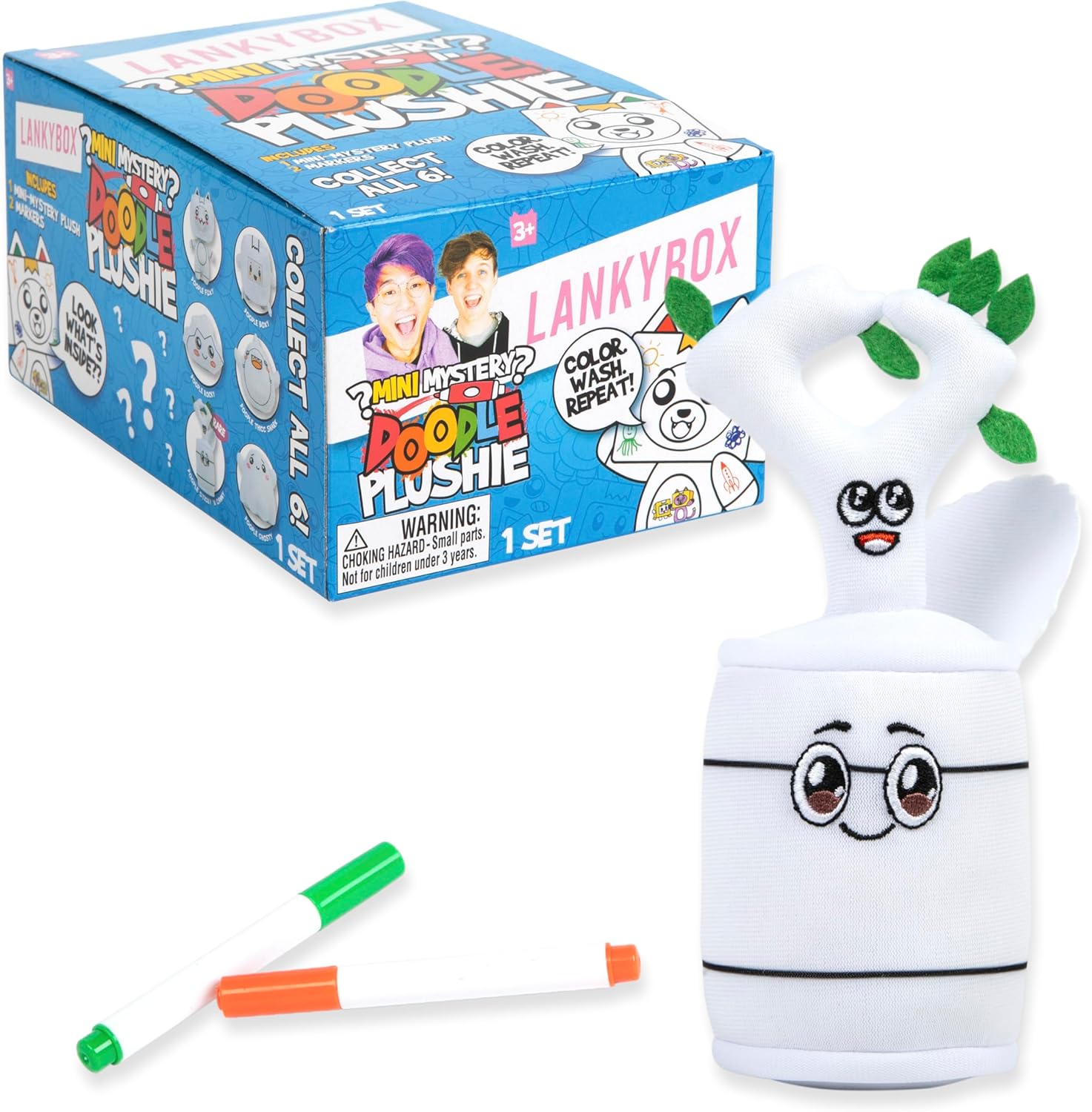 LankyBox Mystery Plush, Doodle Collection, Collectible Blind Box Mini Plush, Officially Licensed LankyBox Merch - Image 10