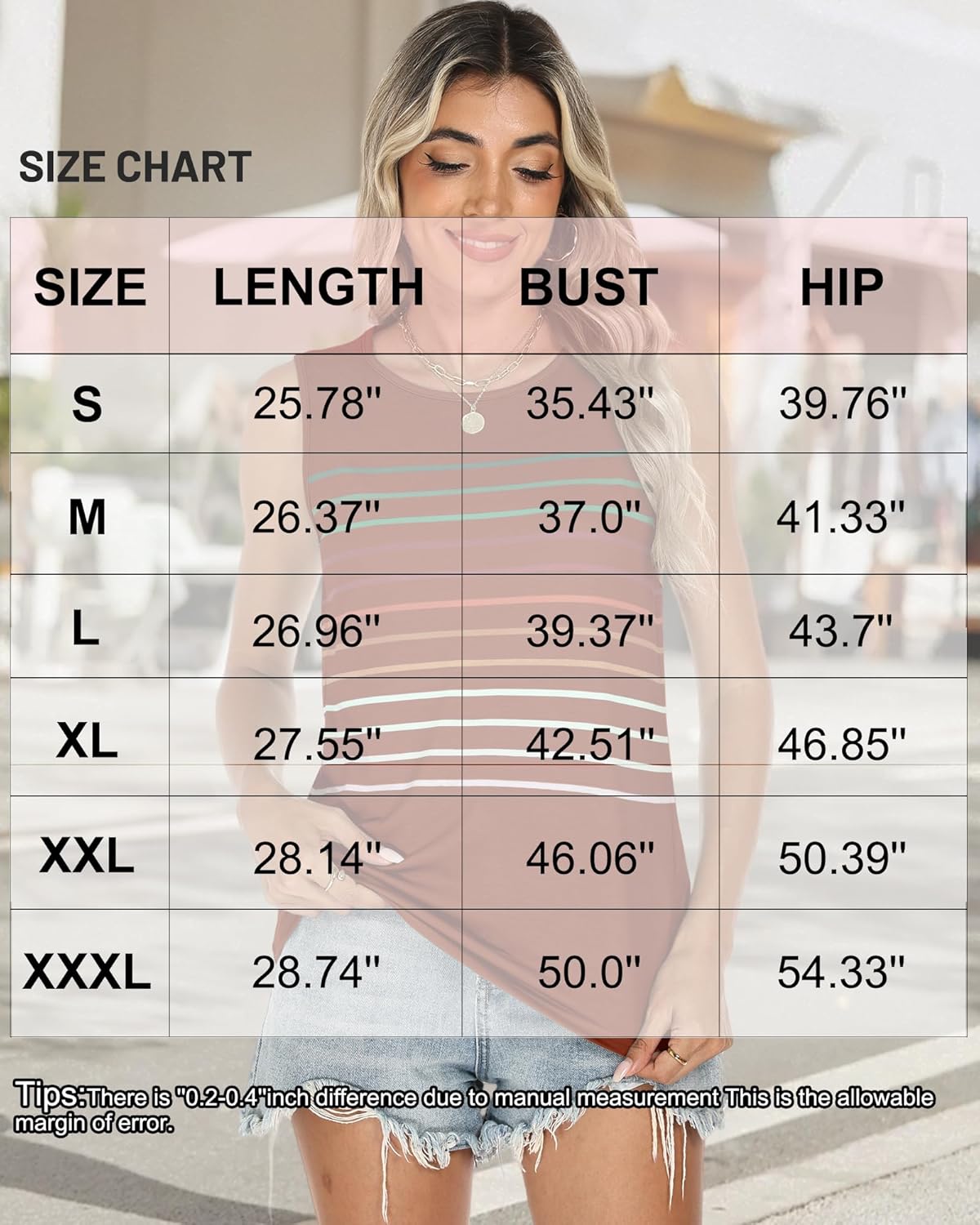 Tank Tops for Women Summer Striped Sleeveless Tee Loose Casual Crewneck Shirts 2026 Fashion Beach Vacation Clothes - Image 5