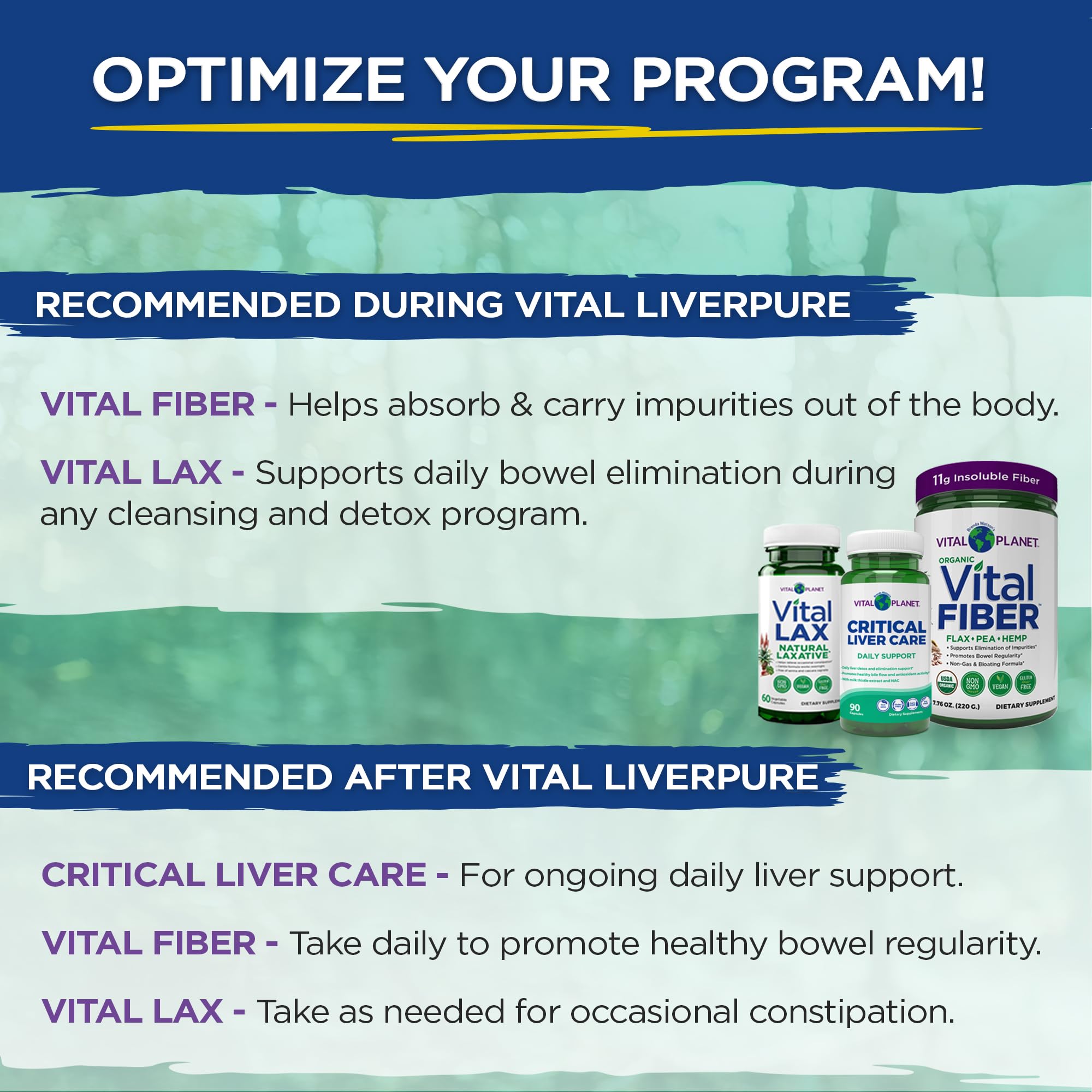 Vital Planet – Vital Liver Pure Liver Cleanse Detox & Repair with Milk Thistle, NAC Supplement N-Acetyl Cysteine, Andrographis, Dandelion, Turmeric, Alpha Lipoic Acid, 2-Part 14-Day Kit, 56 Capsules — Amazon image 7