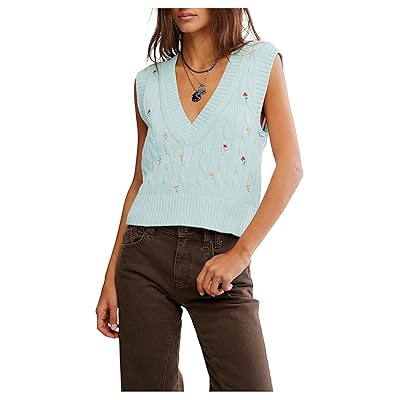 Free People Plumeria Floral Vest Women