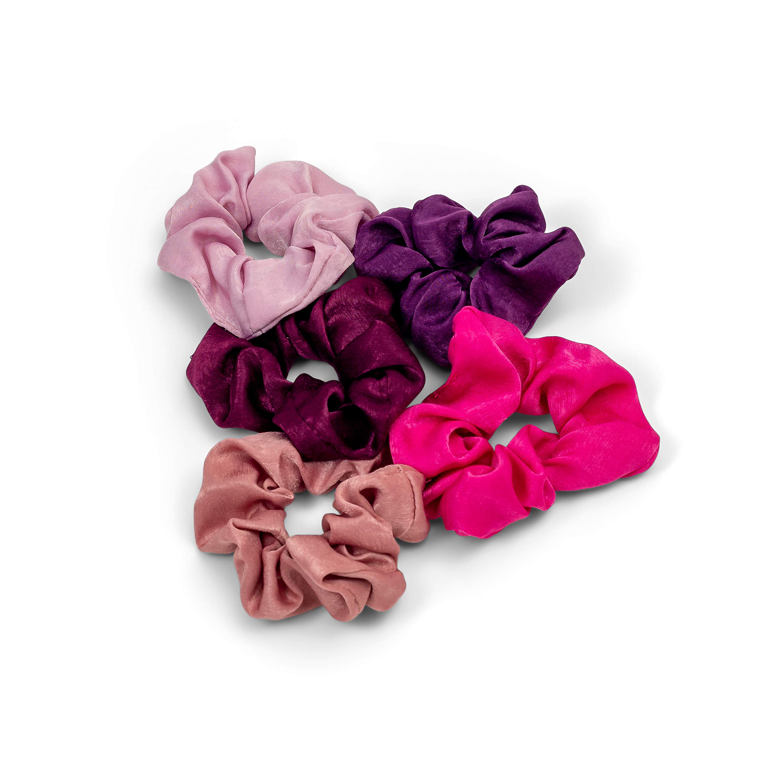 Zoë Ayla 5-Piece Scrunchies, Multi-Coloured