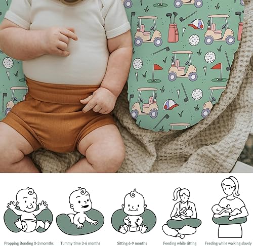Miniatura 6 de Fundas de almohada de lactancia para bebés de golf para niños y niñas, deportes, golf, guardería, alimentación, almohadas para lactancia materna,