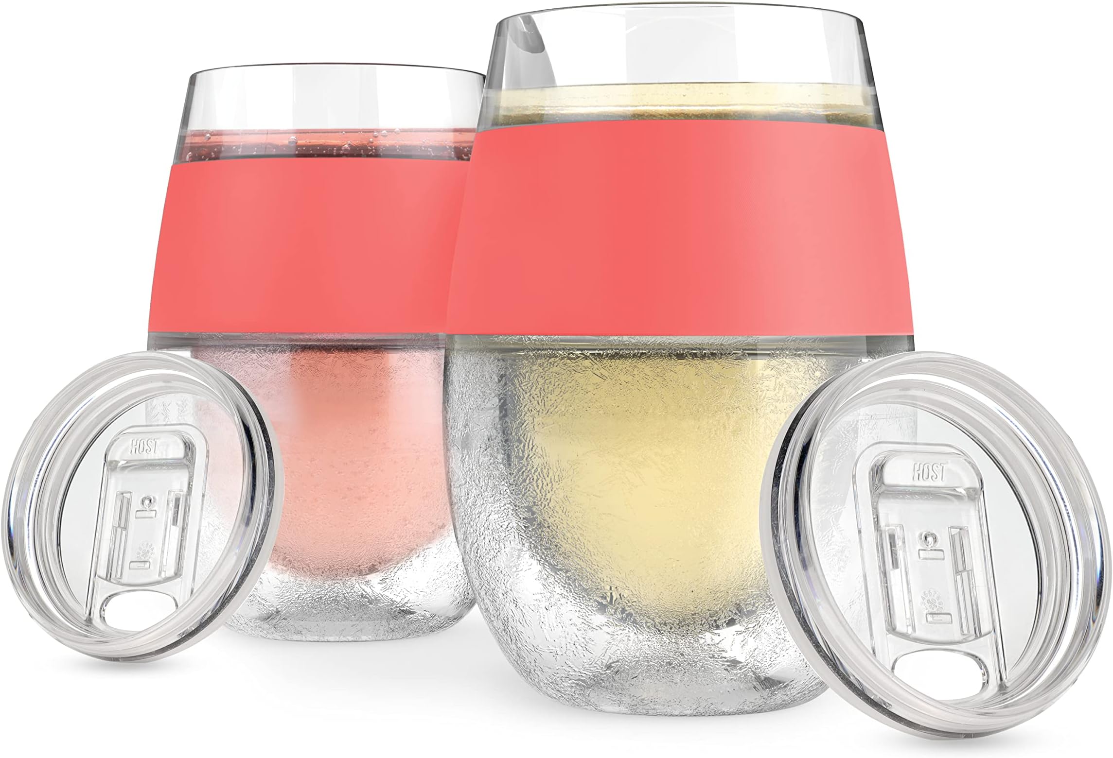 Lot De 2 Verres Isothermes Martini Freeze - Avec Gel Réfrigérant Intégré - 26 Cl - Sans BPA - Pour Cocktails Glacés