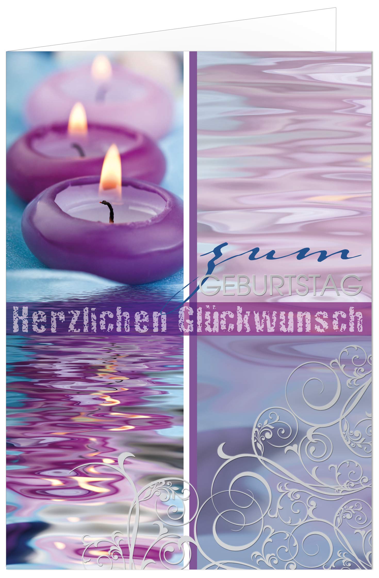 Geburtstagskarten Set, 100 Exklusive Klappkarten mit Umschlag