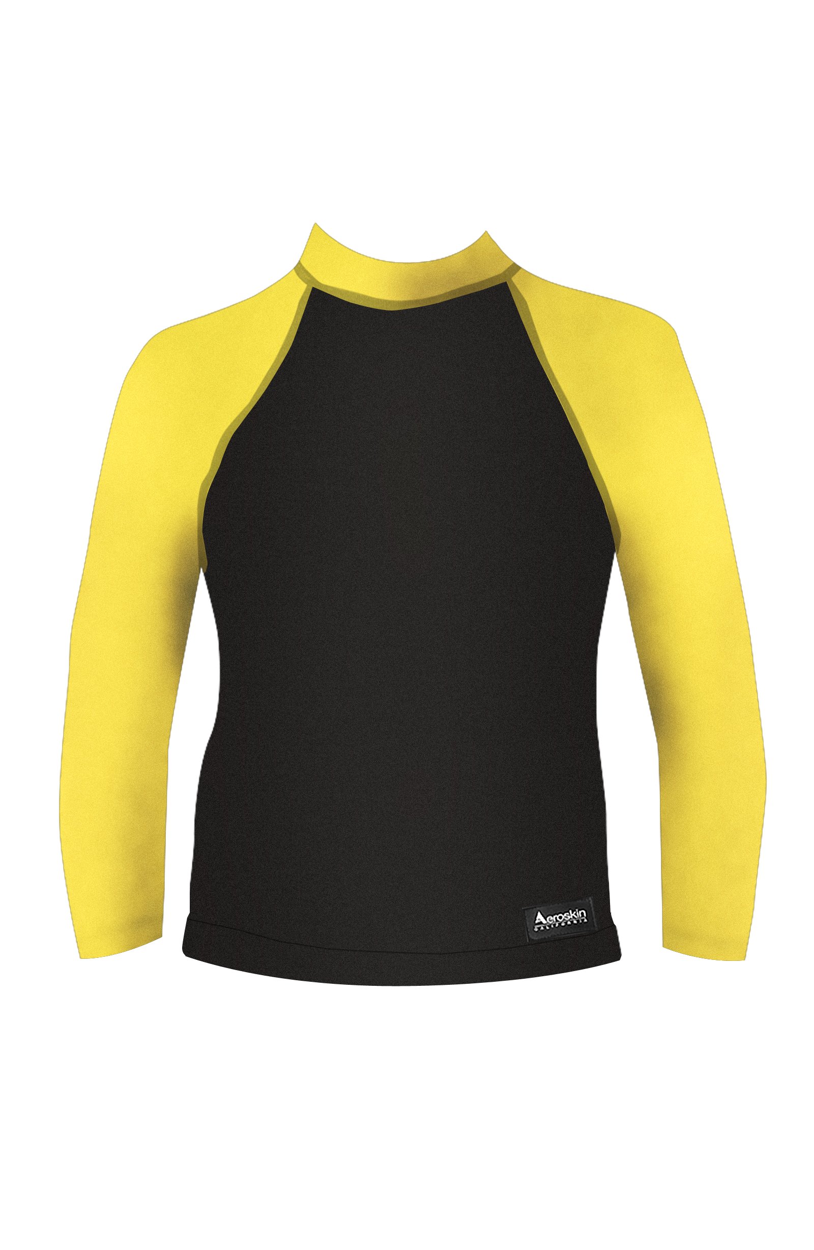 Aeroskin Raglan Long Sleeve with Fuzzy Collar (Yellow, Large)