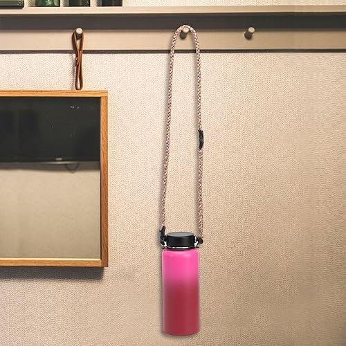 Miniatura 7 de Wongeto Correa de hombro con mango de paracaídas compatible con Hydro Flask correa de botellas de agua de boca ancha