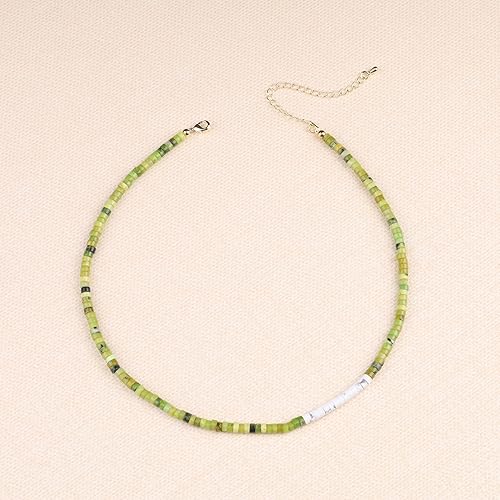 Miniatura 4 de COAI Gargantilla con cuentas de piedra Heishi para mujer