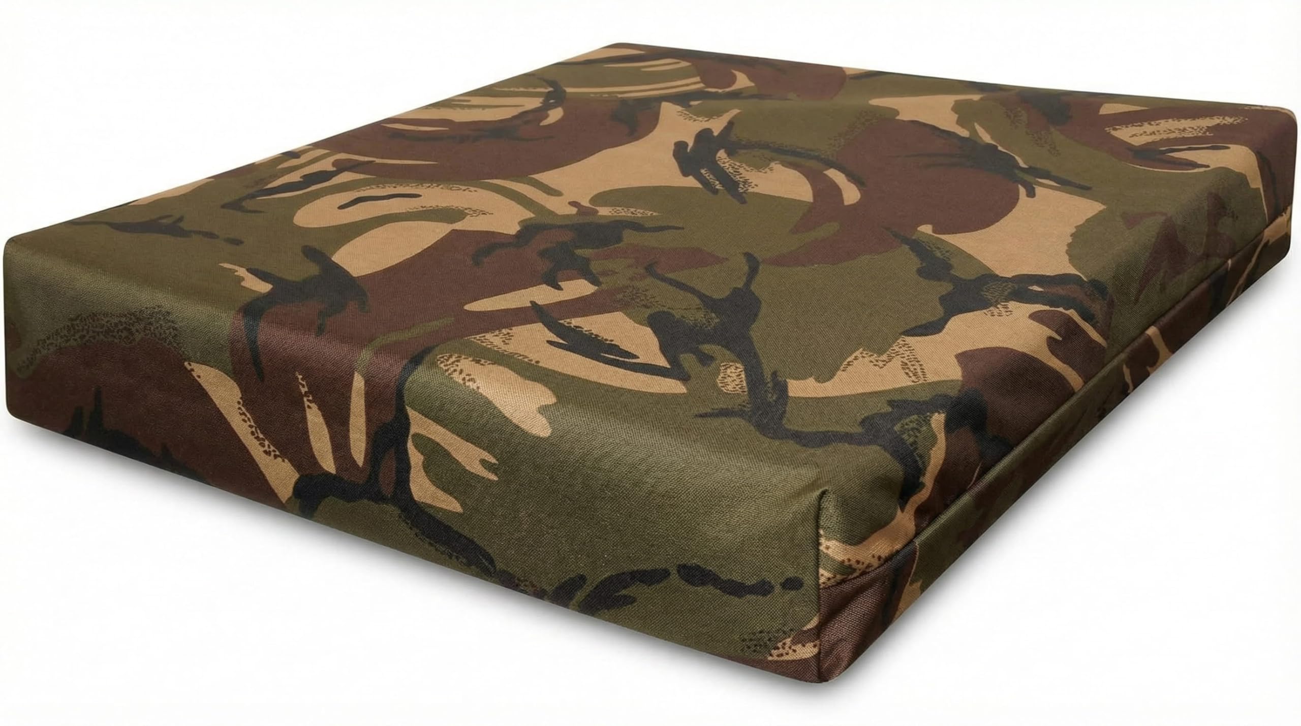 Foam & Upholstery Warehouse Waterproof Cushion - Rattan Seat Pads for Indoor & Outdoor Garden Chairs Office chair Dining Room Seating Pad Great for Rattan (40cm x 40cm x 5cm, Army Camouflage)