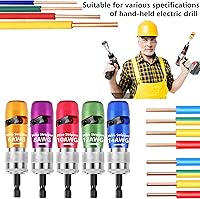 Vista 3 de Wire Stripper and Wire Twister for Drill AWG Wire Stripping Wire Twisting Tool 6/8/10/14 AWG Cable Stripper Electrician Tool Set Electrical Wire