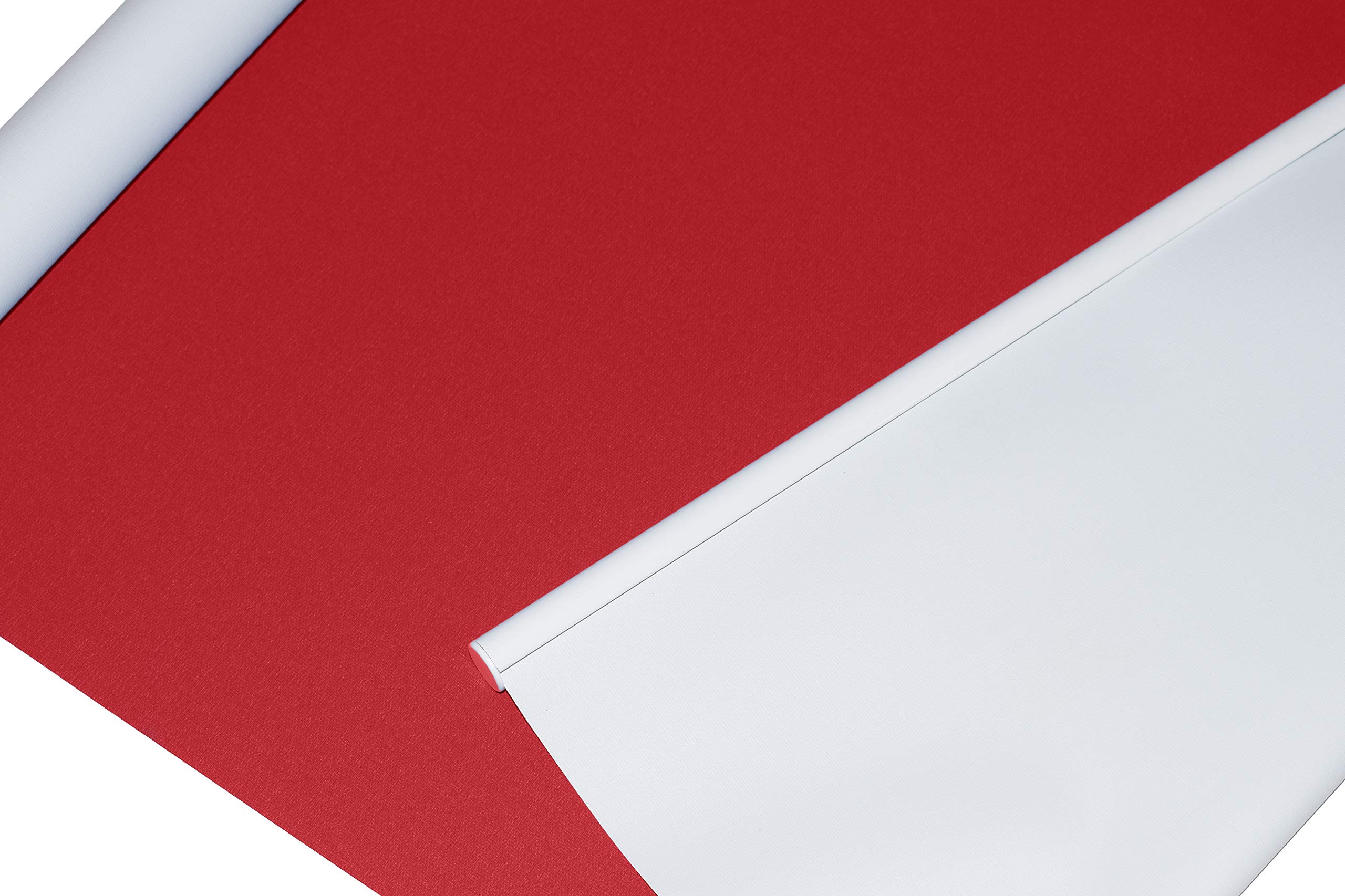 sunlines Store Enrouleur Thermique fabriqué en Allemagne, Polyester Aluminium Plastique, Rouge, 82 x 180