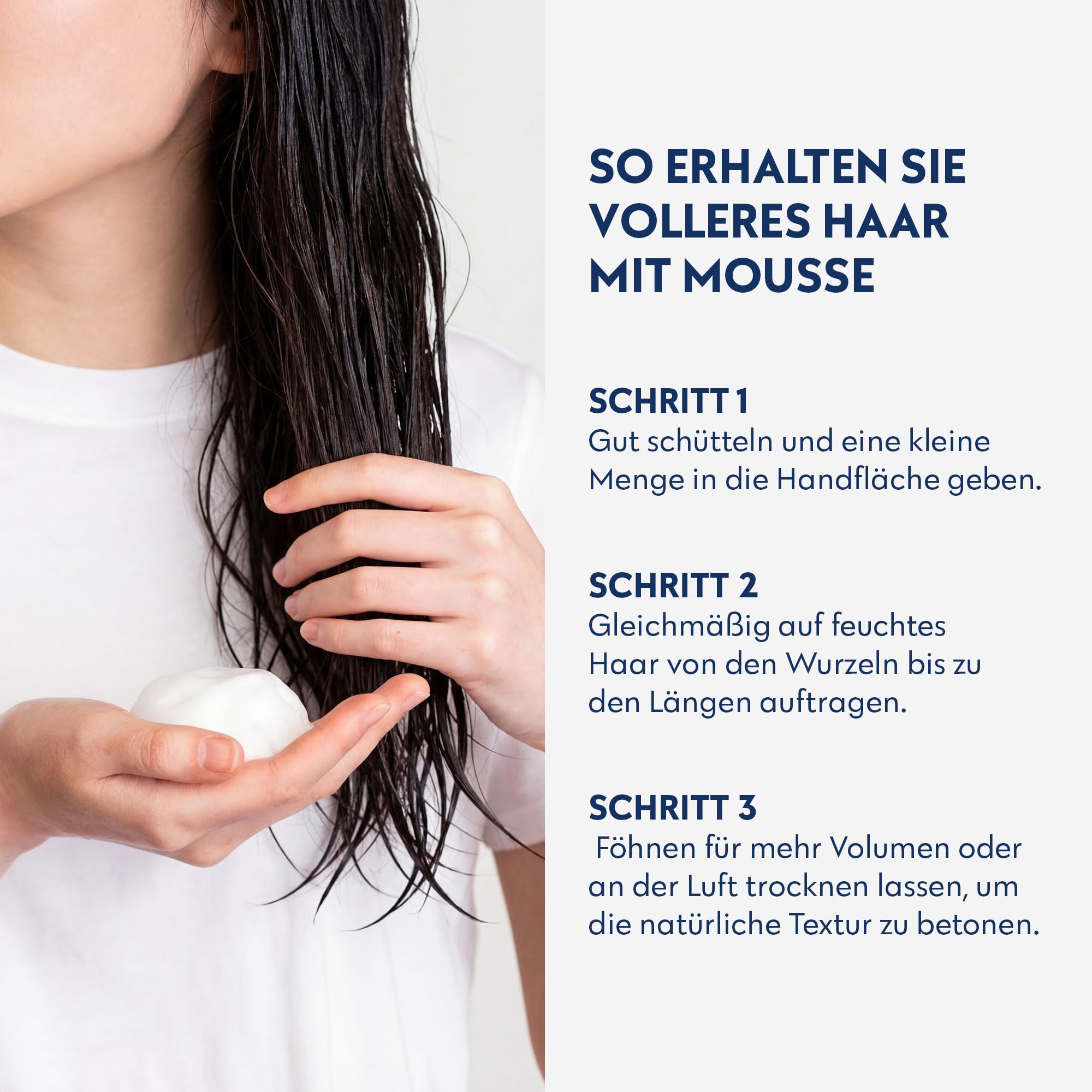 No nothing Mousse forte très sensible - Sans parfum, hypoallergénique, sans alcool, sans parfum pour le volume - Sans gluten, sans soja, sans paraben - 6,8 oz