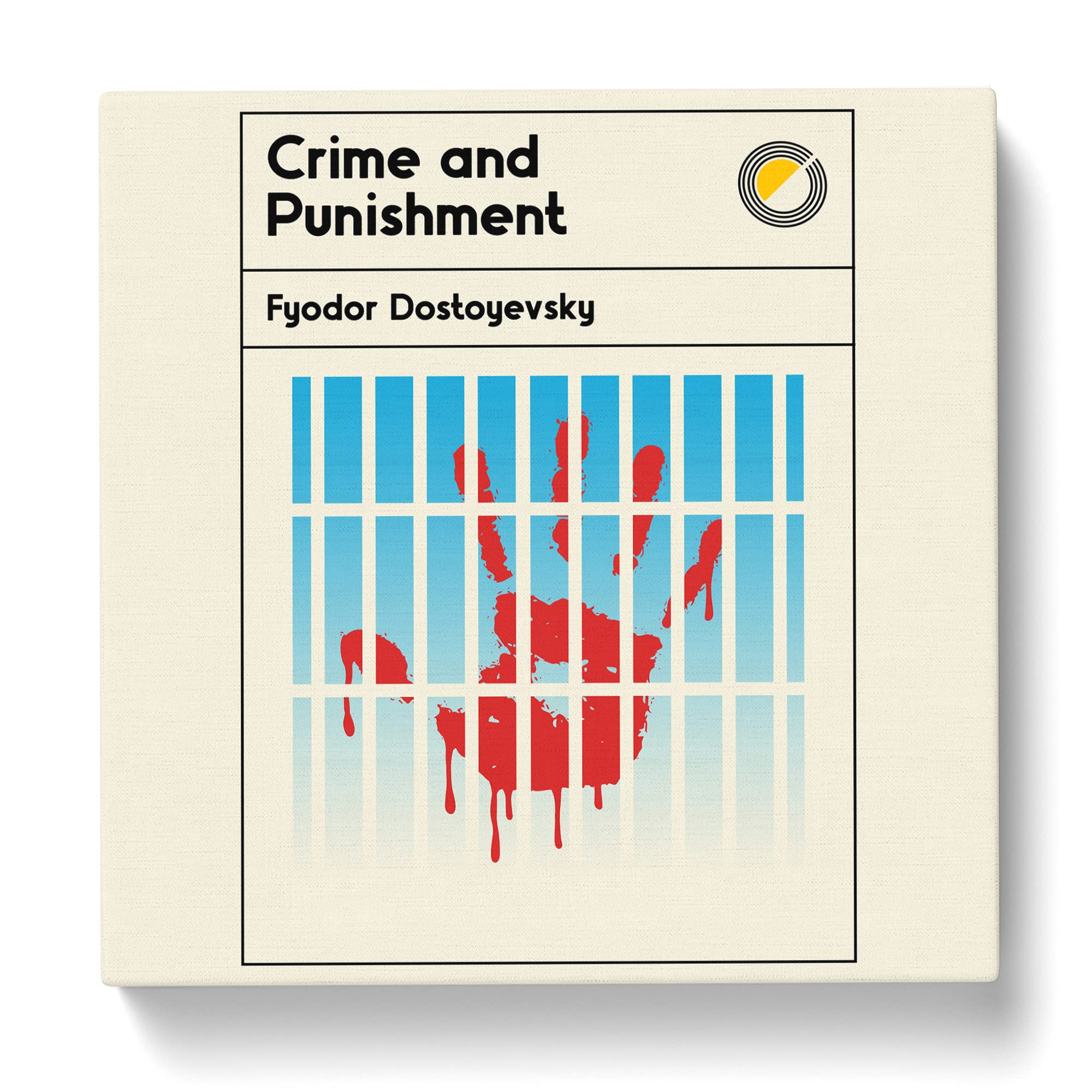 Book Cover Crime and Punishment Fyodor Dostoyevsky Canvas Print, Mixed, 35L x 35W cm - Image 3