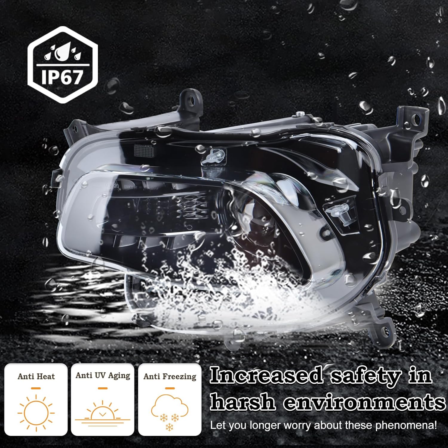 A Pair Halogen Headlight Accessories Fit For 2014 2015 2016 2017 2018 Jeep Cherokee Left Driver And Right Passenger With Bulbs Head lamp Assembly CH2502249 CH2502250
