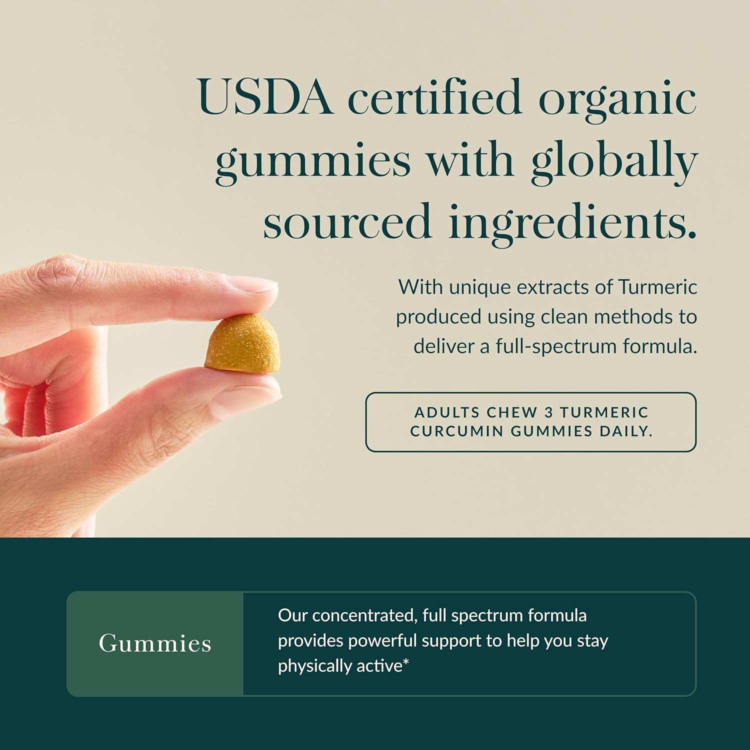 Gaia Herbs Turmeric Supreme Gummies Extra Strength - Supports Healthy Inflammatory Response in Healthy Individuals* - Lemon Ginger Flavor - 60 Vegan Organic Gummies (20 Servings) - Image 4