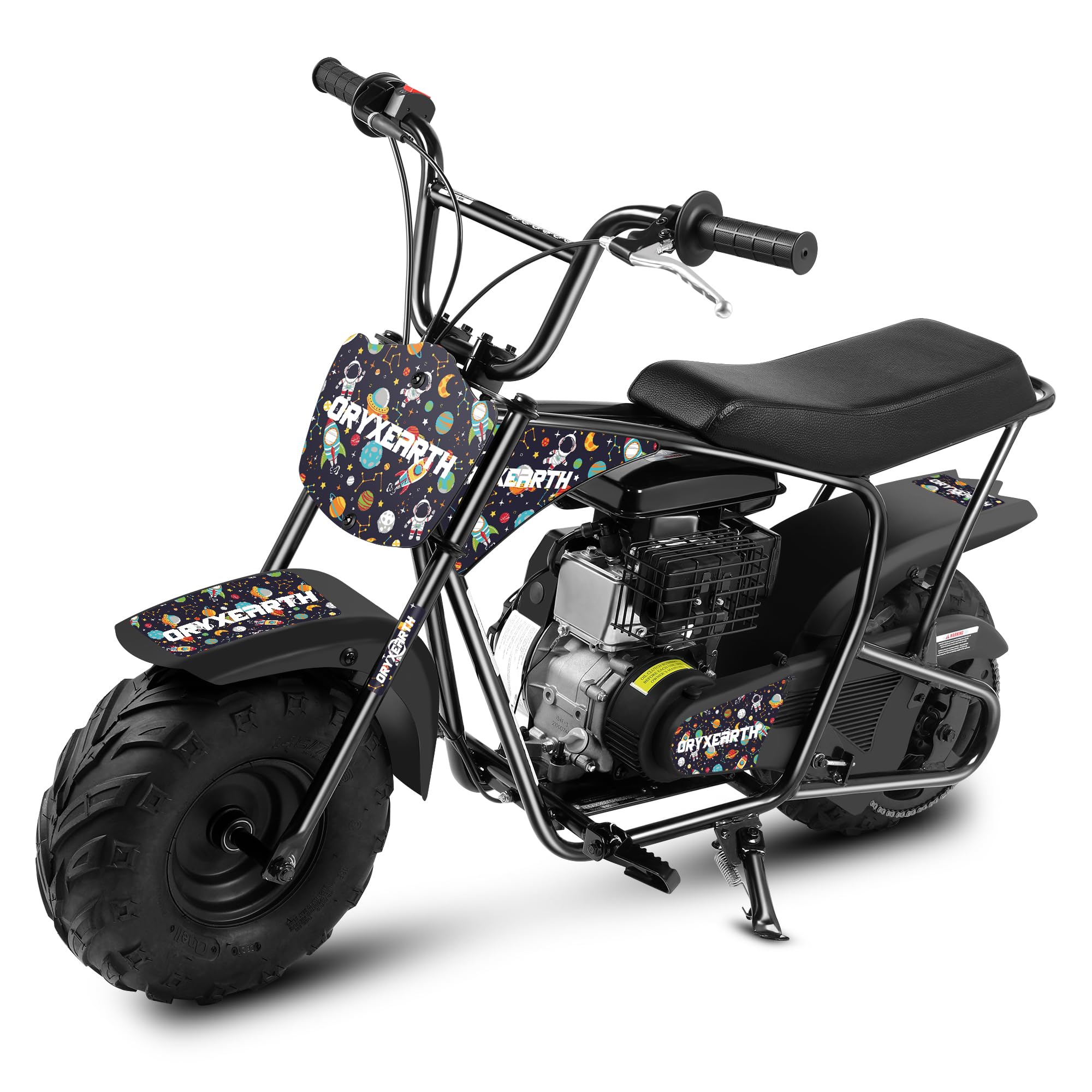 OryxearthMini Dirt Bike for Kids, 105CC 4-Stroke Kid Gas Powered Off-Road Pocket Pit Trail Motorcycle W/EPA Approved, Up to 24 Mph Weight Support 185 LBS