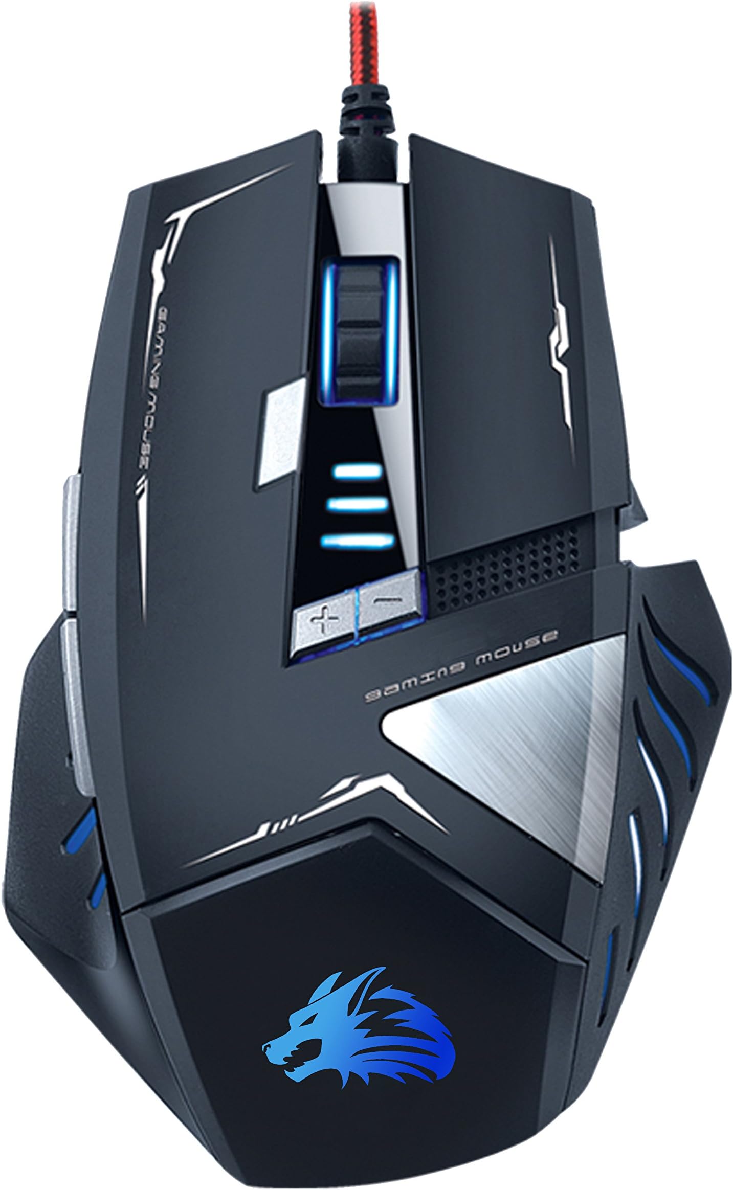 ROCKSOUL 8D Optical Gaming Mouse, RSMS-00215, Black Silver