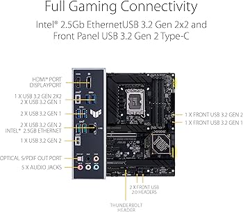 Amazon | Asus TUF Gaming Z790-PLUS D4 Intel Z790 LGA 1700 ATX DDR4