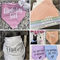 Vista 5 de Pañuelos para perros con estampado de rayas azules y pechera ajustable para razas de perro, lindo pañuelo de algodón para perros pequeños y XS