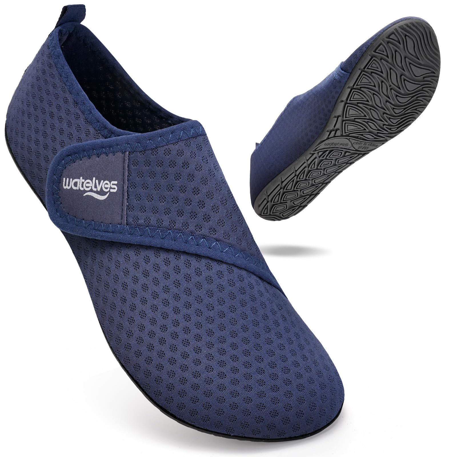 WateLves Bathing Shoes, Water Shoes, Men and Women, Swimming Shoes, Beach Shoes, Aqua Shoes, Quick-Drying, Breathable Surf Shoes, Beach Pool, Unisex