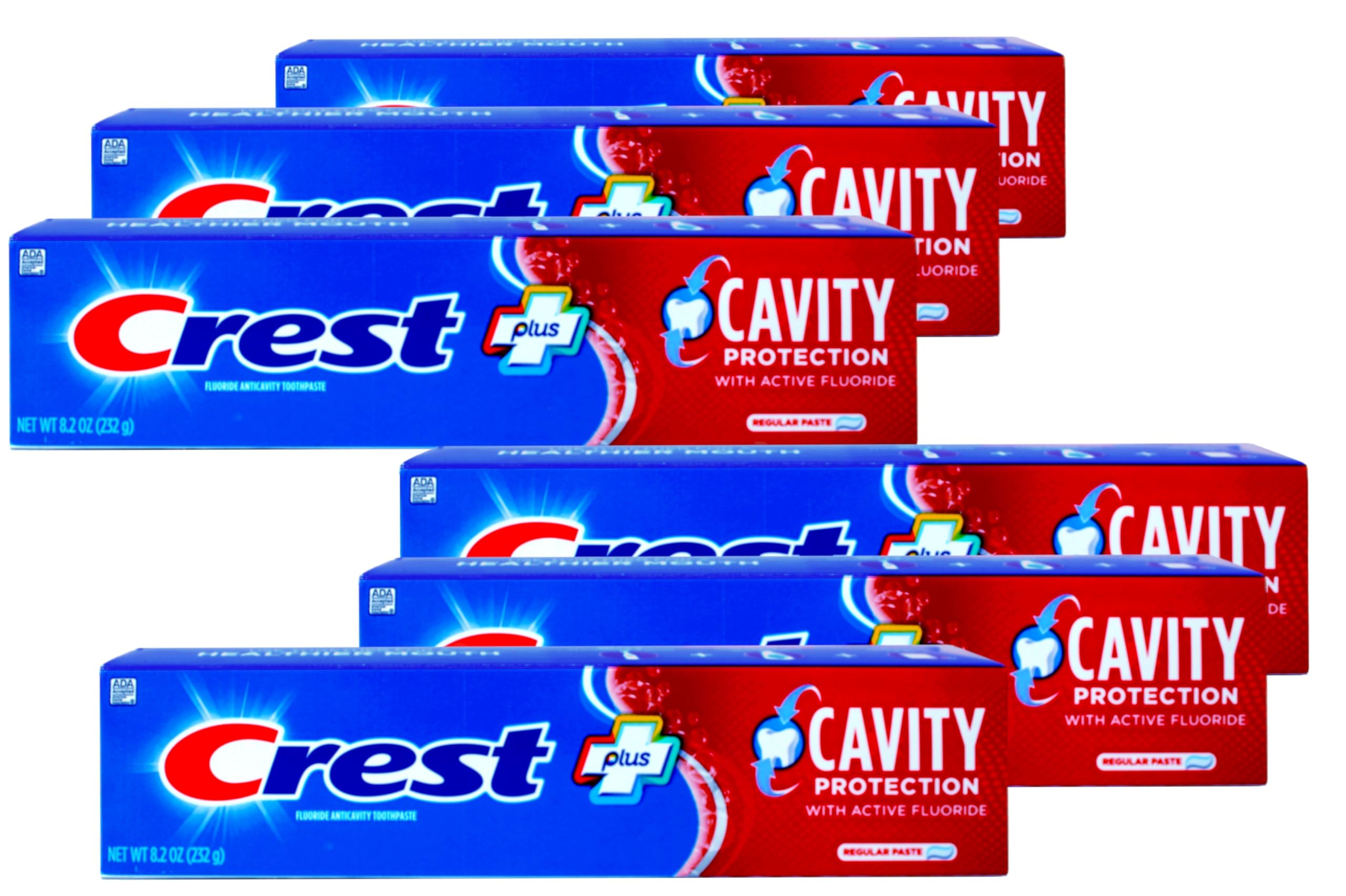Cavity Protection Toothpaste, Regular, 8.2 oz., 6 Count
