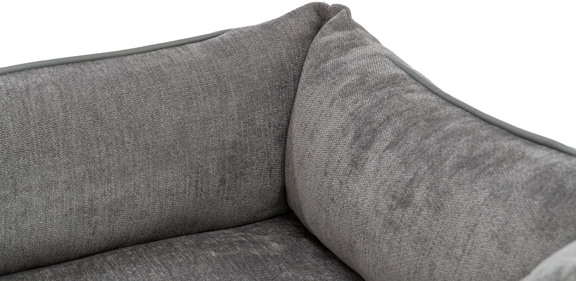 Trixie Vital Lennox 371302 - Cama para Perros (Chenilla, Rectangular, ortopédica, 100 x 70 cm, con Espuma viscoelástica para Efecto Memoria), Color Gris