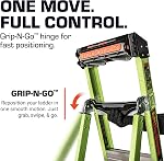 Little Giant Ladders, King Kombo, professionnel, 6 Un cadre, 10 Ft. Extension, Single Charnière, Fibre de verre, Type 1AA, 375 lbs Poids nominal, (13906-001)