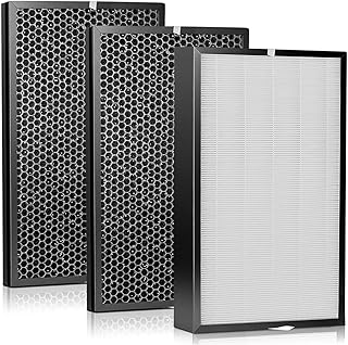 5000 Filter Replacement Packs Set Compatible with AD5000 Air Purifier | Replacement Filter Kit with 1 Main Filter and 2 Activated Carbon Filters AD5000 Air Purifier Replacement Filters Parts