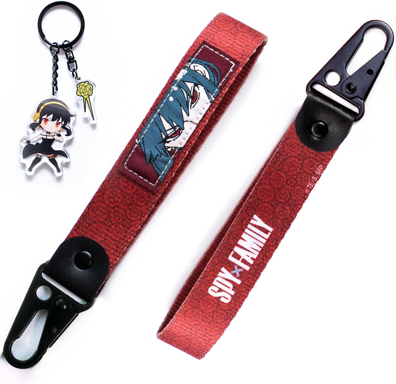 Spy x Family – Yor Keystrap and Keychain Bundle – Otaku Gift Set for Anime Fans, Multi-colored, One Size Spy x Family – Yor Keystrap and Keychain Bundle – Otaku Gift Set for Anime Fans, Multi-colored, One Size
