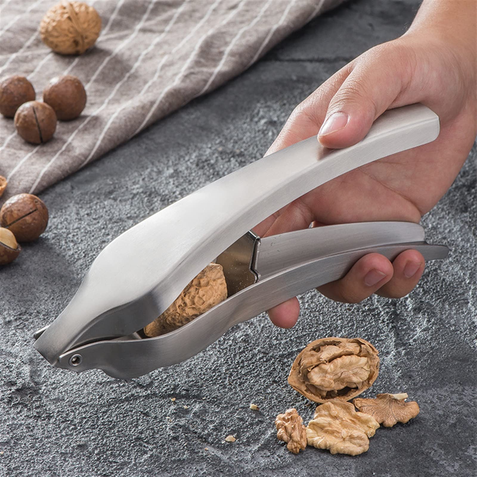 JINGYAN Nussknacker Hot Multifunction Crack Almond Walnut Pecan Hazelnut Hazel Filbert Nut Kitchen Nutcracker Shell Clip Tool Clamp Plier Cracker