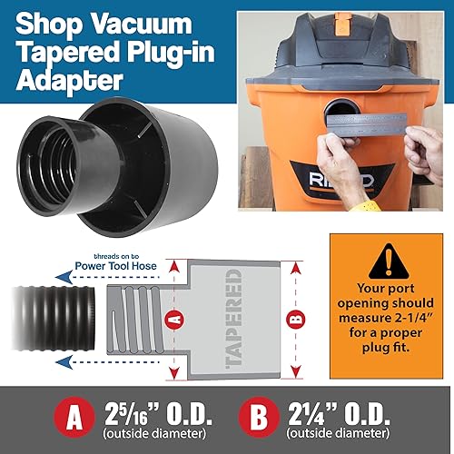 Kit de manguera para herramientas eléctricas de recolección de polvo de 10 pies de largo con 5 accesoriosaccesorios para múltiples tiposmarcas de