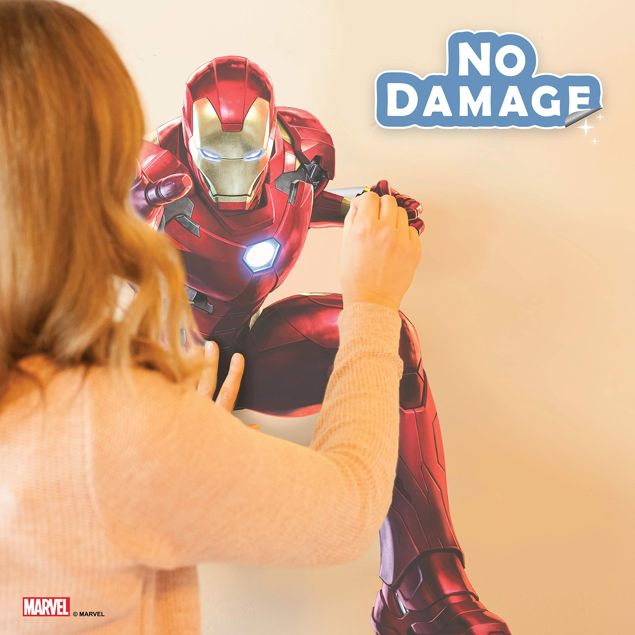 Marvel Iron Man Wall Decal Iron Man Wall Stickers with 3D Augmented
