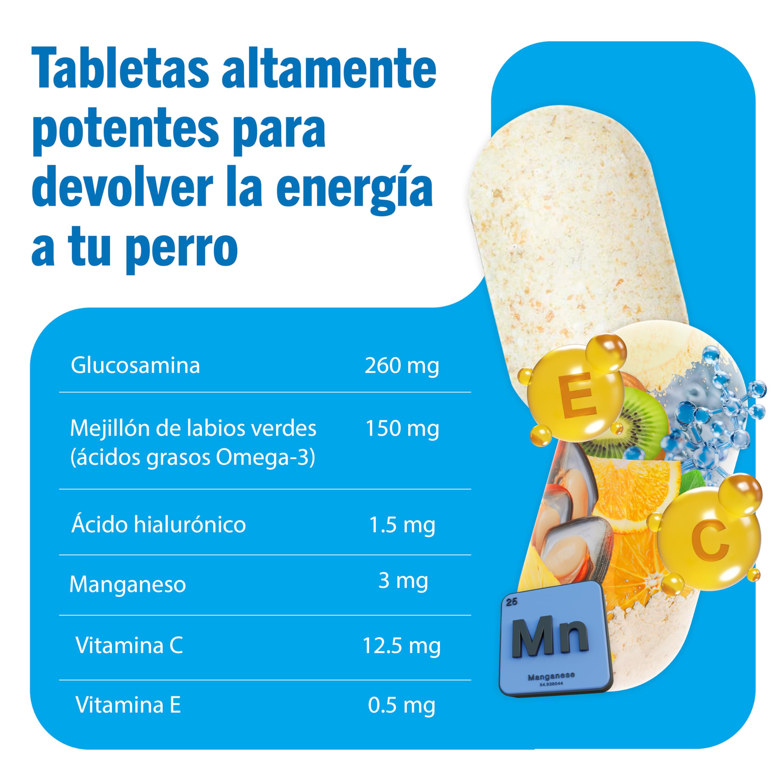 JOINTSURE condroprotector Perros I con Gran concentración de mejillon Labios Verdes, glucosamina y condroitina Natural I suplemento antiinflamatorio para articulaciones I 300 Comprimidos
