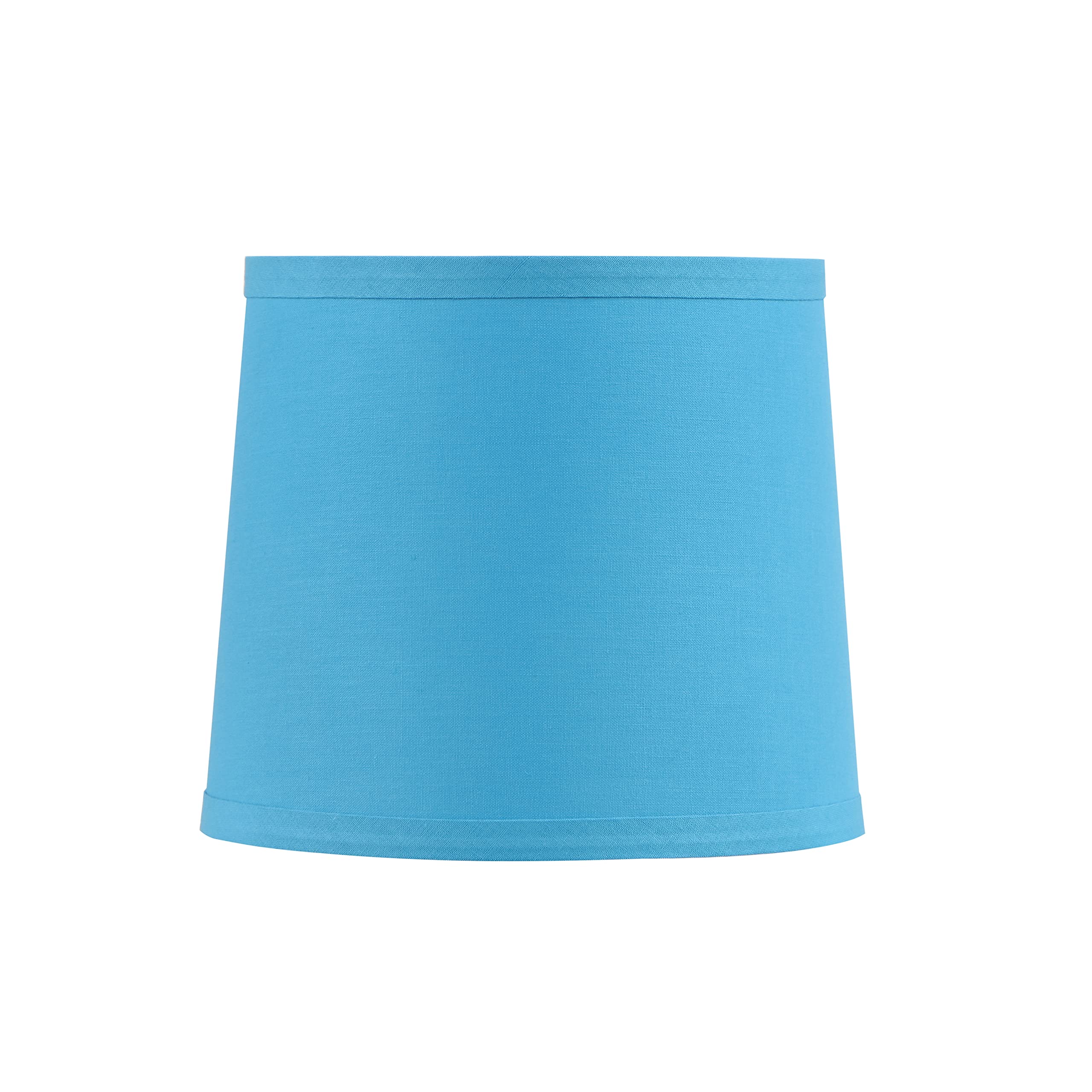 Aspen Creative 58773, Empire Uno Lamp Shade, Sky Blue, 7" Top x 8" Bottom x 7" Slant Height, Slip UNO 33mm
