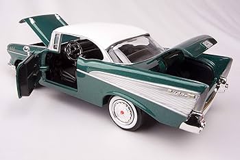 Amazon.com: 1957 Chevy Bel Air Green 1/24 Scale Diecast