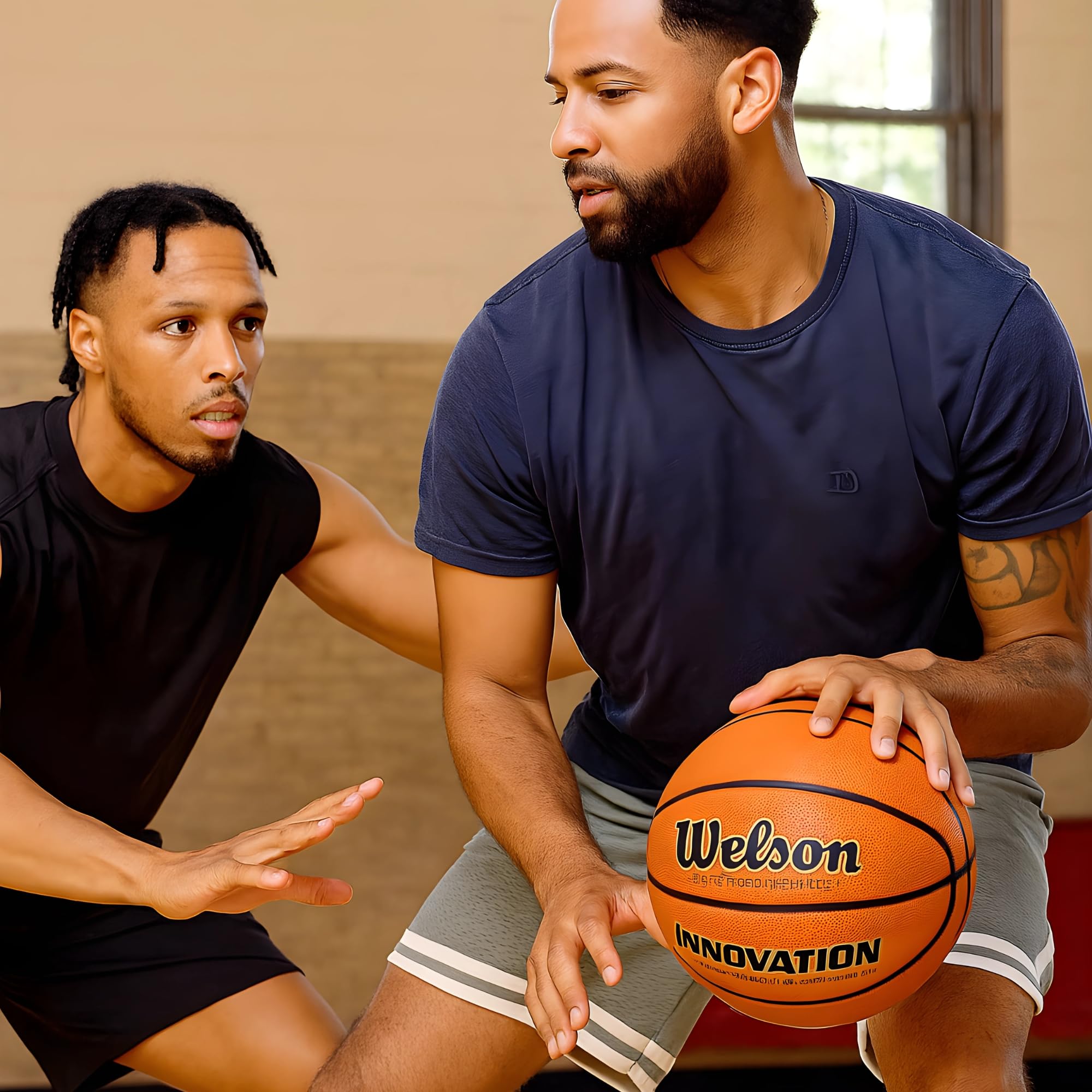 Basketball Size 7 (29.5") – Indoor Outdoor Basketball for Adults & Girls | Official Game Ball with Hush Handle Grip