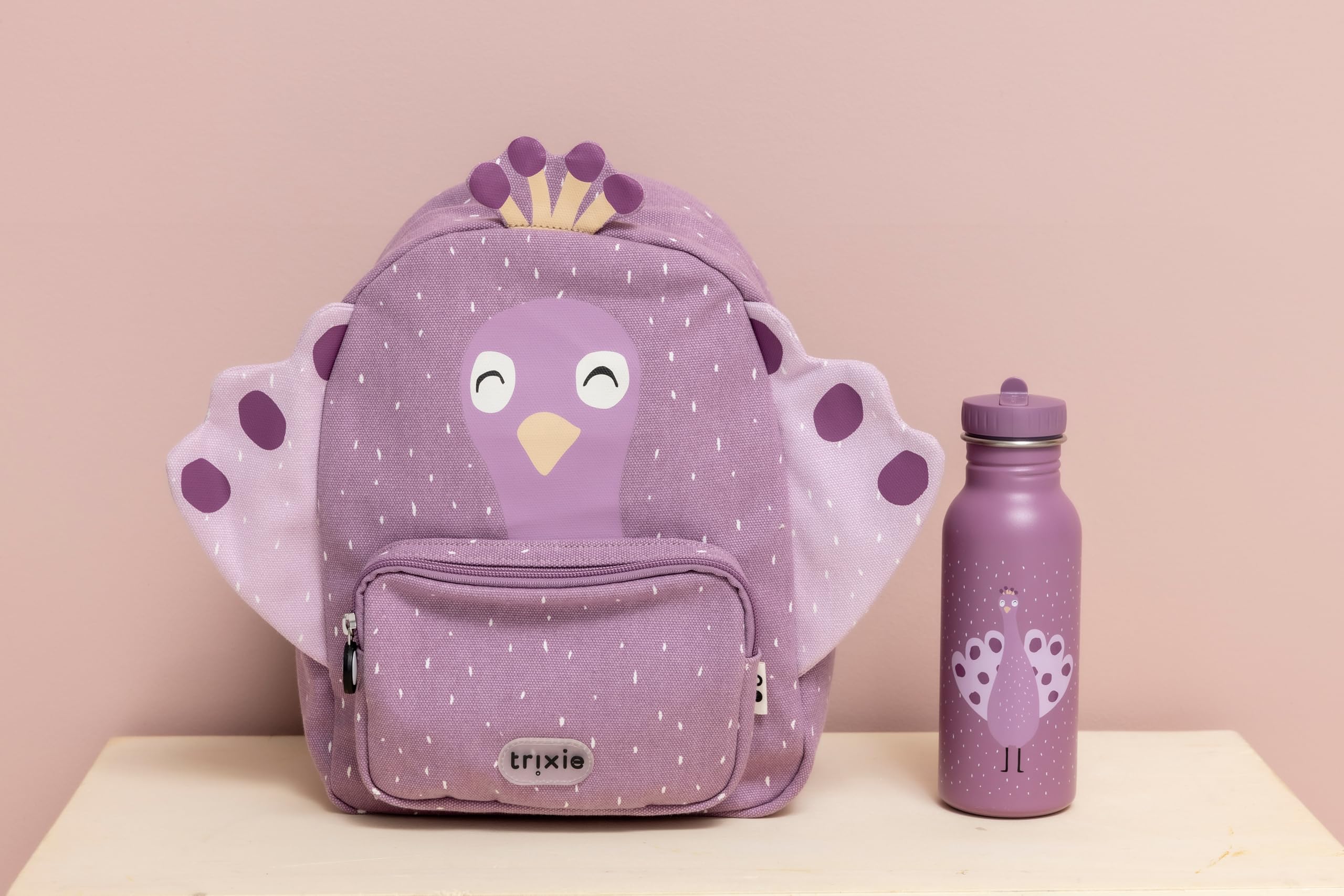 Trixie Mochila escolar pequeña, mochila repelente al agua para niños, pequeña bolsa de gimnasio, primera mochila para niño o niña