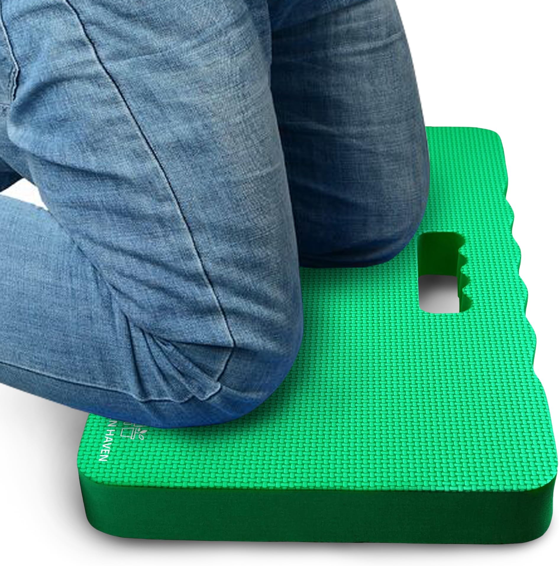 Green Haven Super Comfy Thick Garden Kneeling Pad - Comfortable Kneeling Pads for Gardening, Outdoor, Work, Soft EVA Foam Padding Mat, Perfect Knee Pads, Premium Knee Cushion