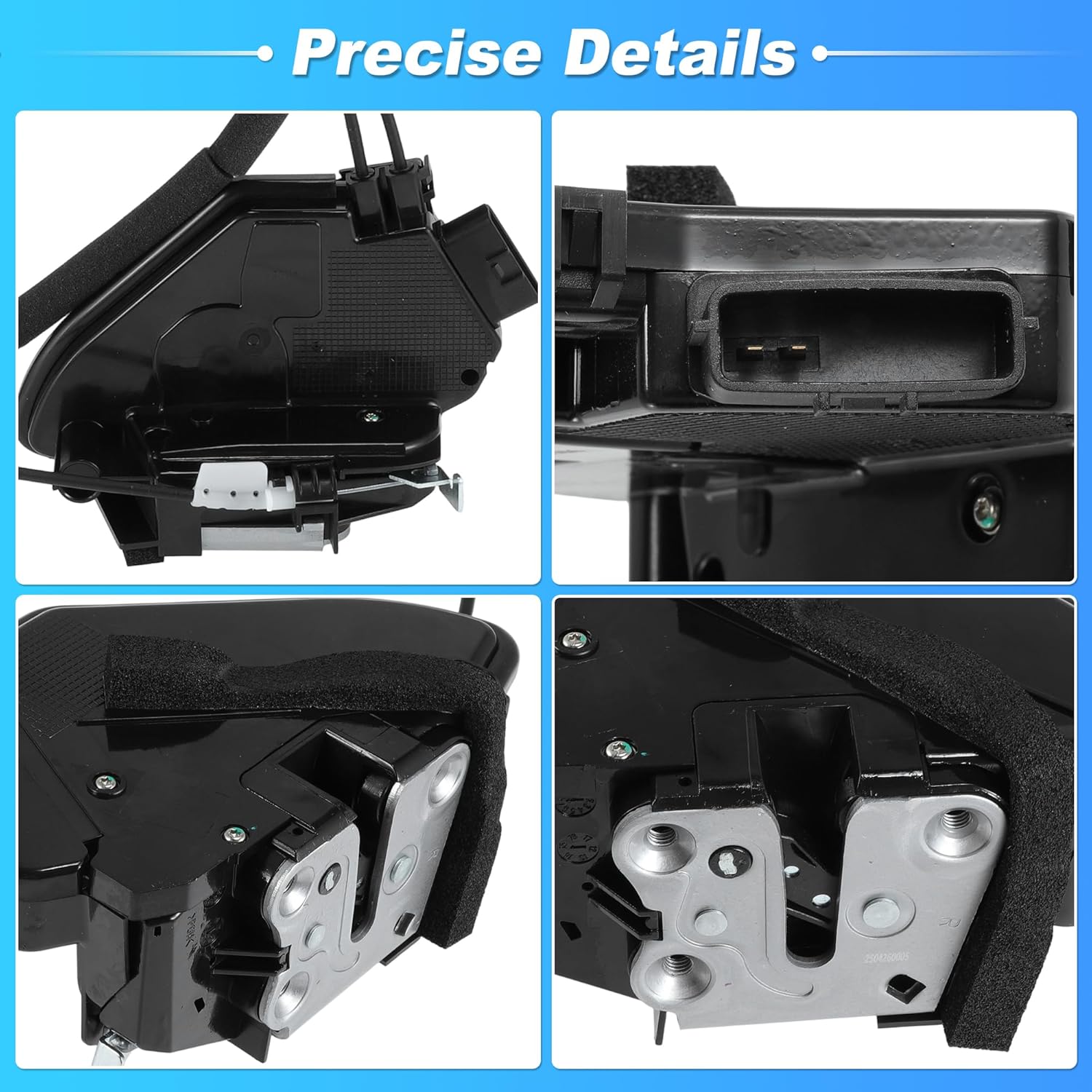 805005EE0A Front Right Power Door Latch Lock Actuator for Nissan Versa SR SV 2020 2021 202 2023 2024 1.6L L4 Front Passenger Side Door Lock Actuator Motor 80500-5EE0A 2 Pin