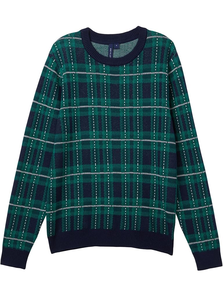 Multi Janie and Jack Plaid Crewneck Sweater (Toddler/Little Kids/Big Kids)