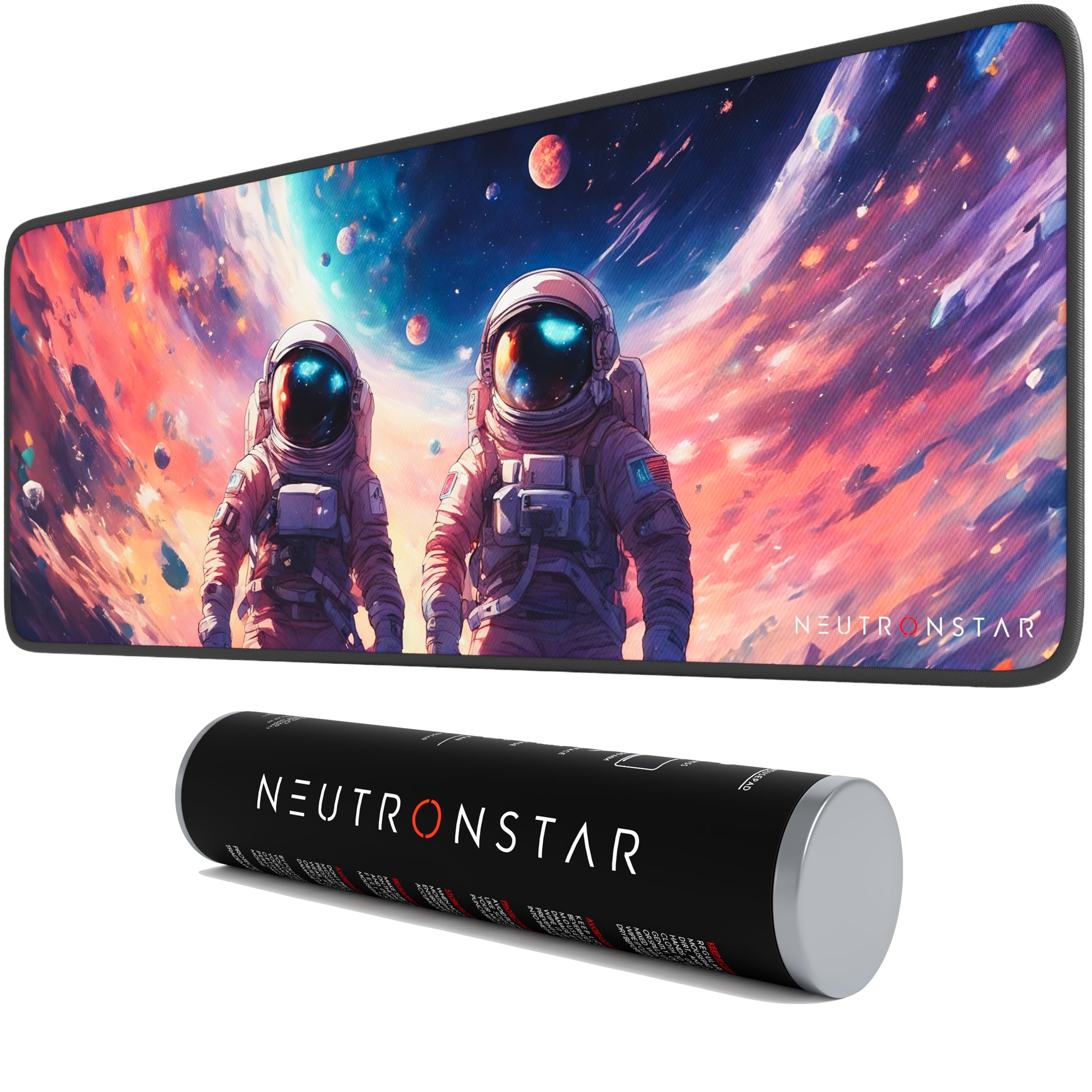 NEUTRONSTAR Astronaut 2 Gaming Mouse Pad, XL Size 800mm x 300mm x 3mm, Stitched Edges, Non Slip Rubber Base,Space Theme, Keyboard Mouse Pad for Office & Home (Universal) (B0CX5CMQNN) Amazon Price History, Amazon Price Tracker