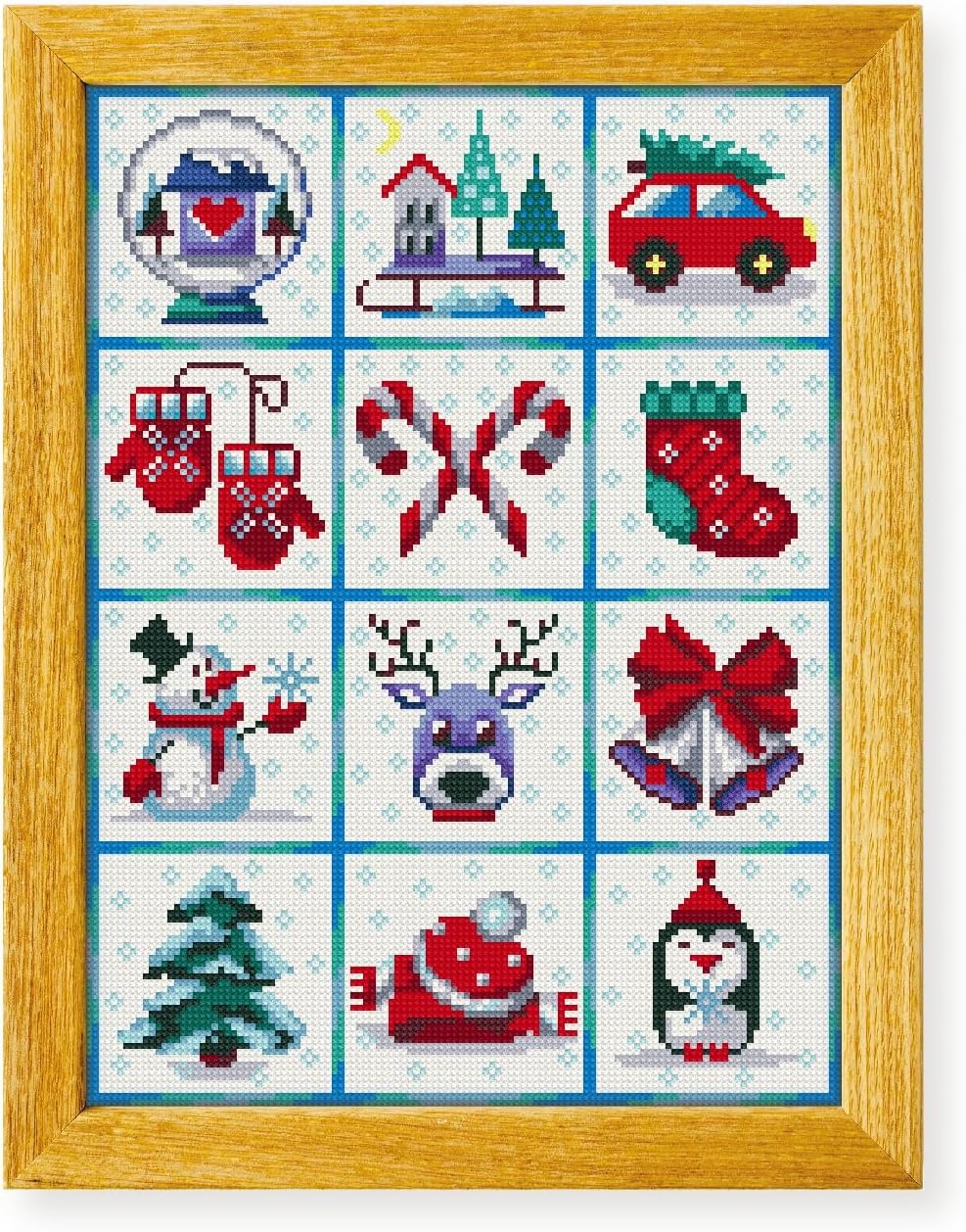 Awesome Pattern Studio Christmas Mood Winter Sampler DS1417, Diamond Painting Kit, Diamond Art Kits for Adults, Full Drill 5D Diamond Dots Kits. All Items Included.