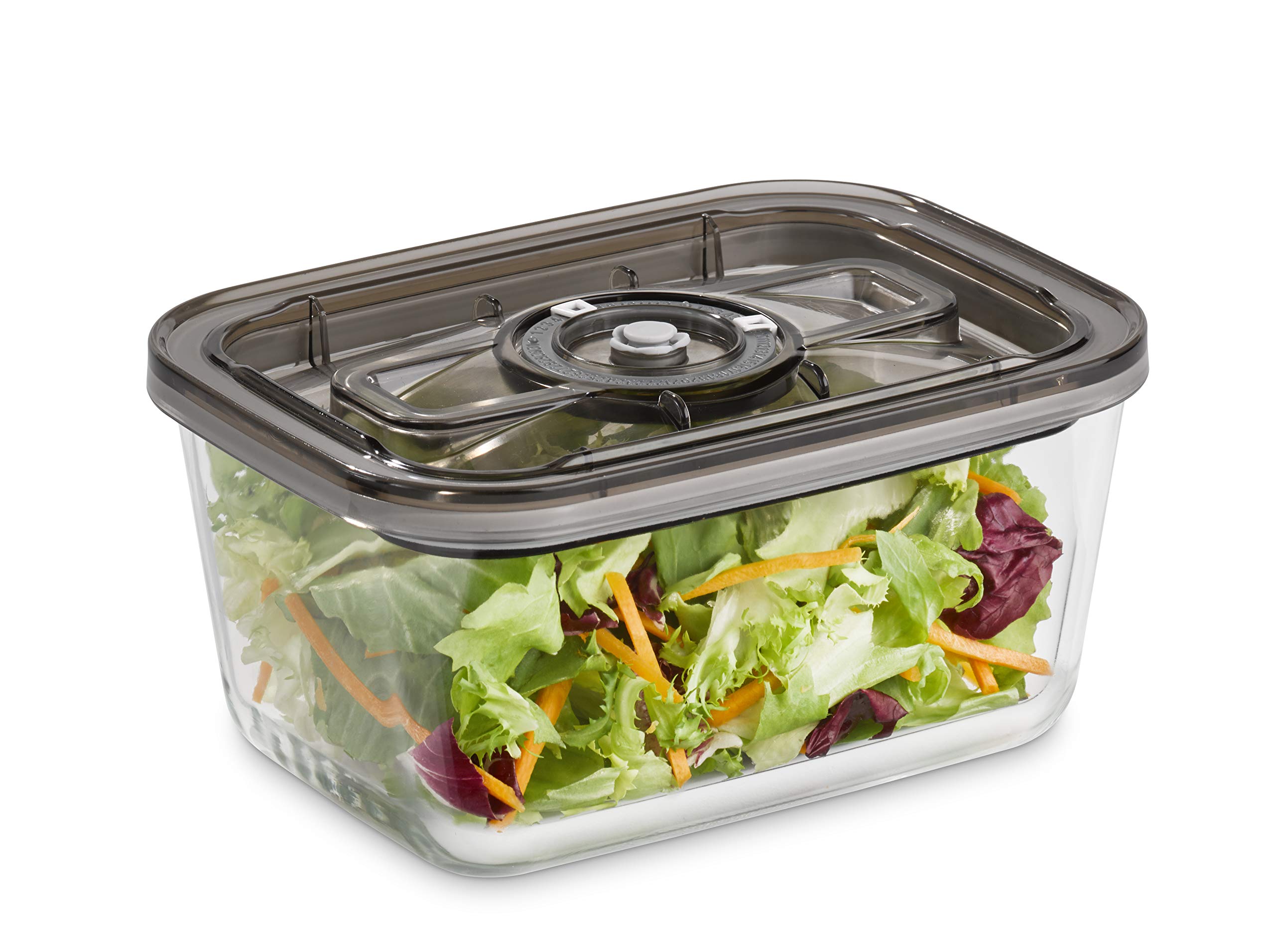 CASO VacuBoxx Eco L - Vakuum-Frischebehälter / 1 Behälter mit 1500 ml / für druckempfindliche und flüssige Lebensmittel / BPA-Frei / hitzebeständig, spülmaschinenfest, gefriergeeignet