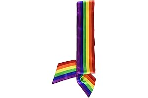 Beistle Rainbow Satin Sash: The Ultimate Mad Hatter Accessory