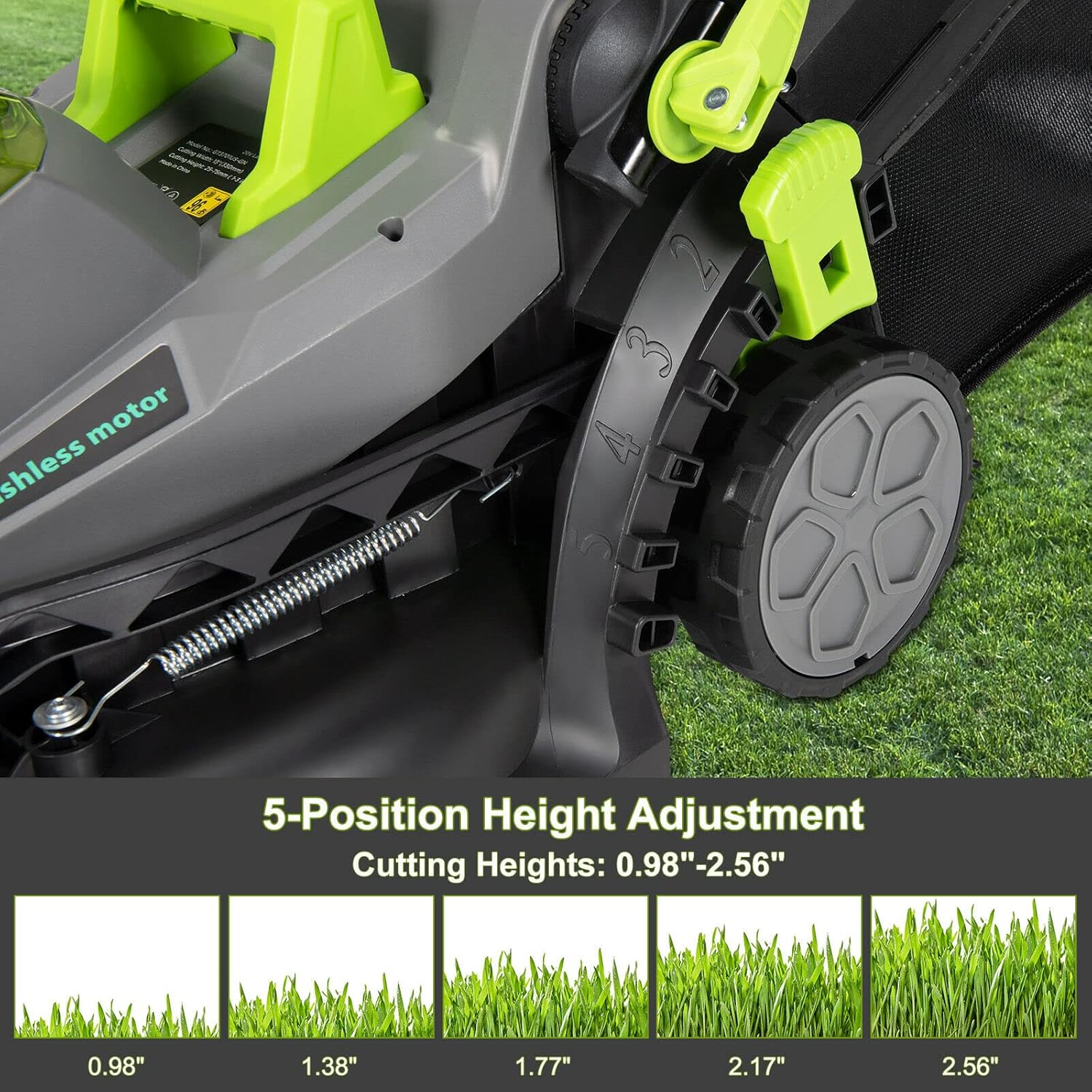 review Goplus Cordless Electric Lawn Mower, 13-Inch 2-in-1 Electric Push Lawn Mower w/5 Mowing Heights, Low Noise, Brushless Motor, 40V Max 4.0Ah Battery Pack and Fast Charger Included