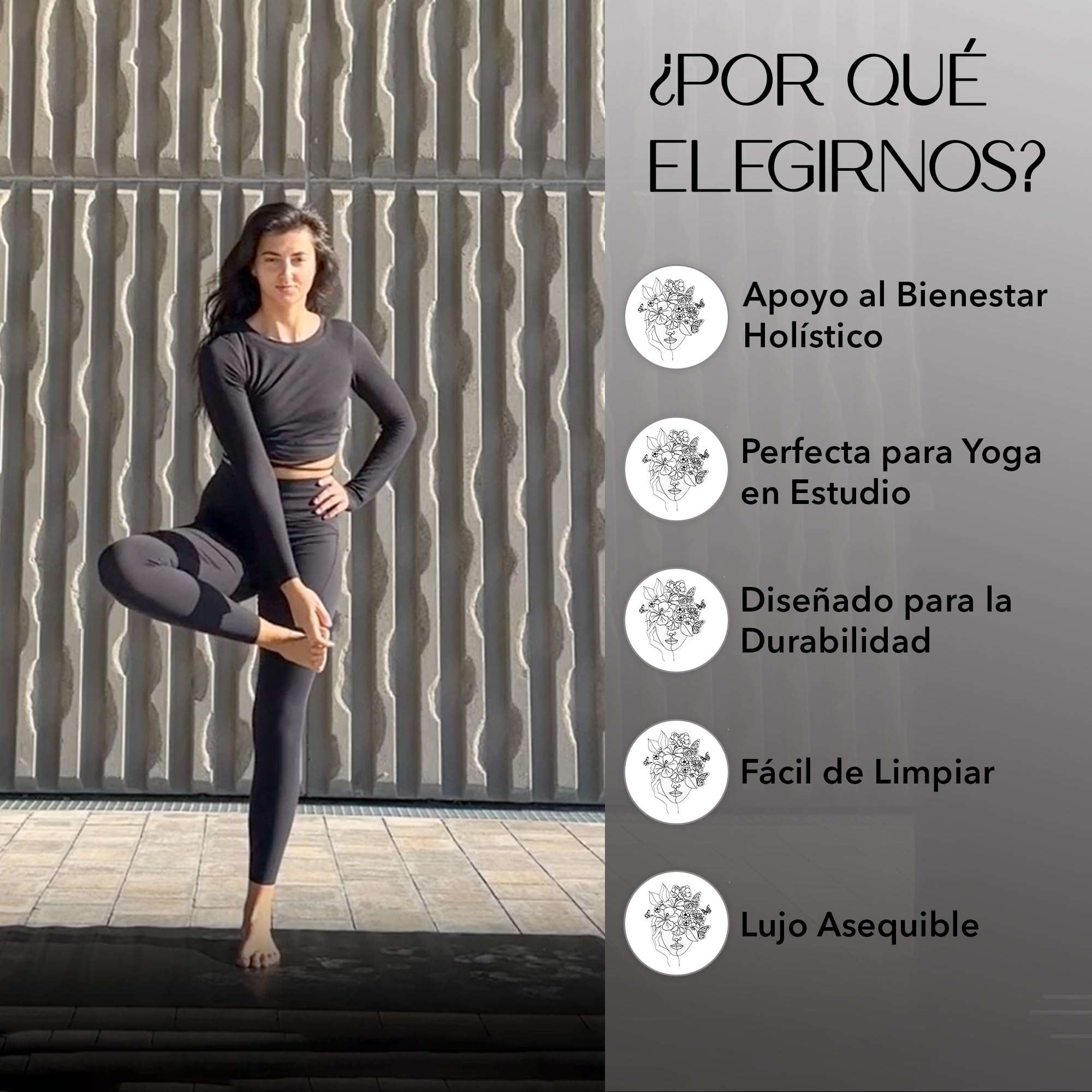 Esterilla ‘Mente Llena de Sueños’ – Yoga Mat Antideslizante Caucho Natural 4mm – Bolsa de Transporte Incluida