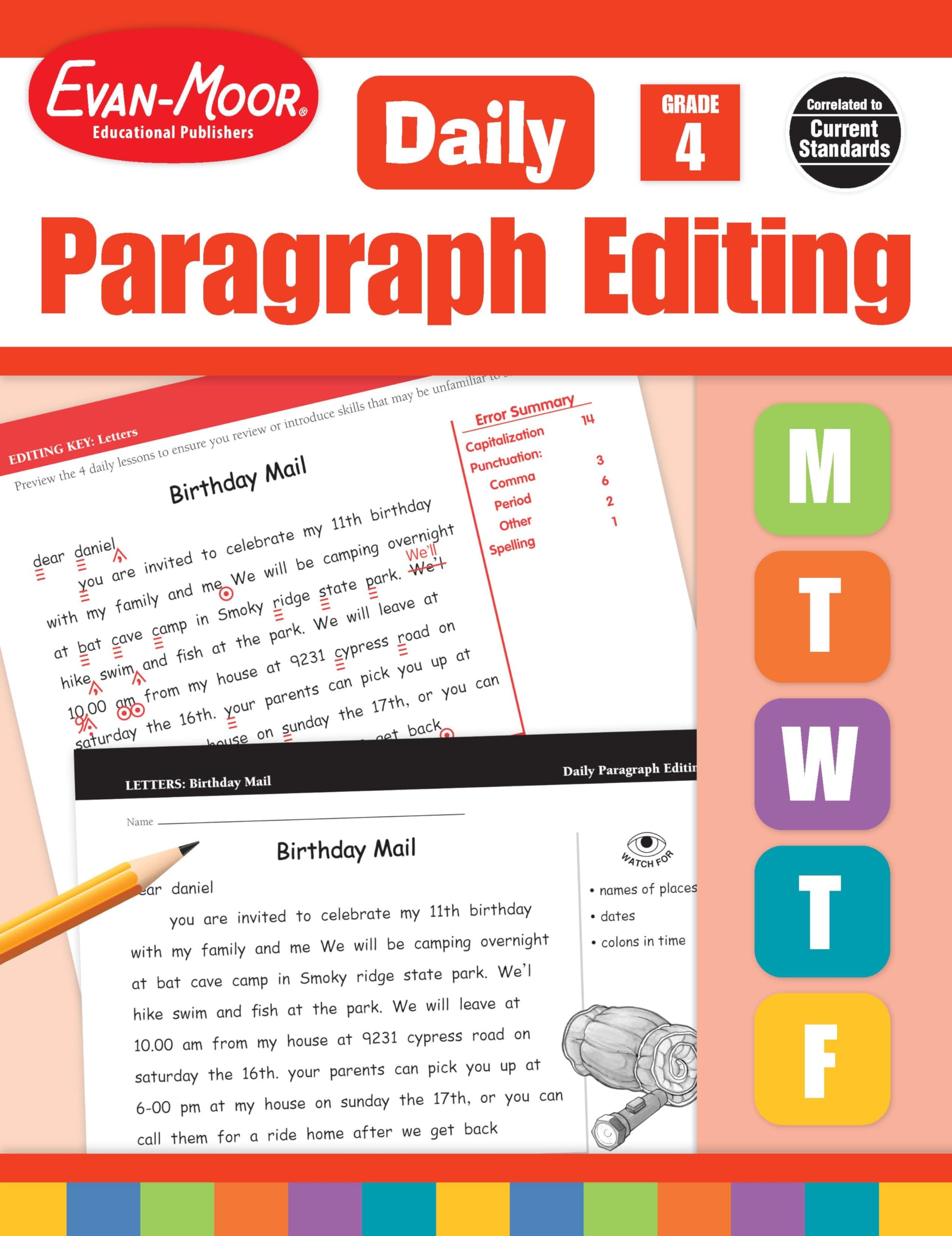 Daily Paragraph Editing, Grade 4