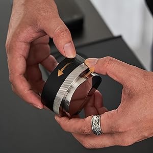 Coosigar 51mm Coffee Distributor,Espresso Distribution Tool, Adjustable Depth Espresso Distributor Fits All 51MM Espresso Portafilter,espresso leveler compatible with Delonghi 51MM Portafilter.(Black)