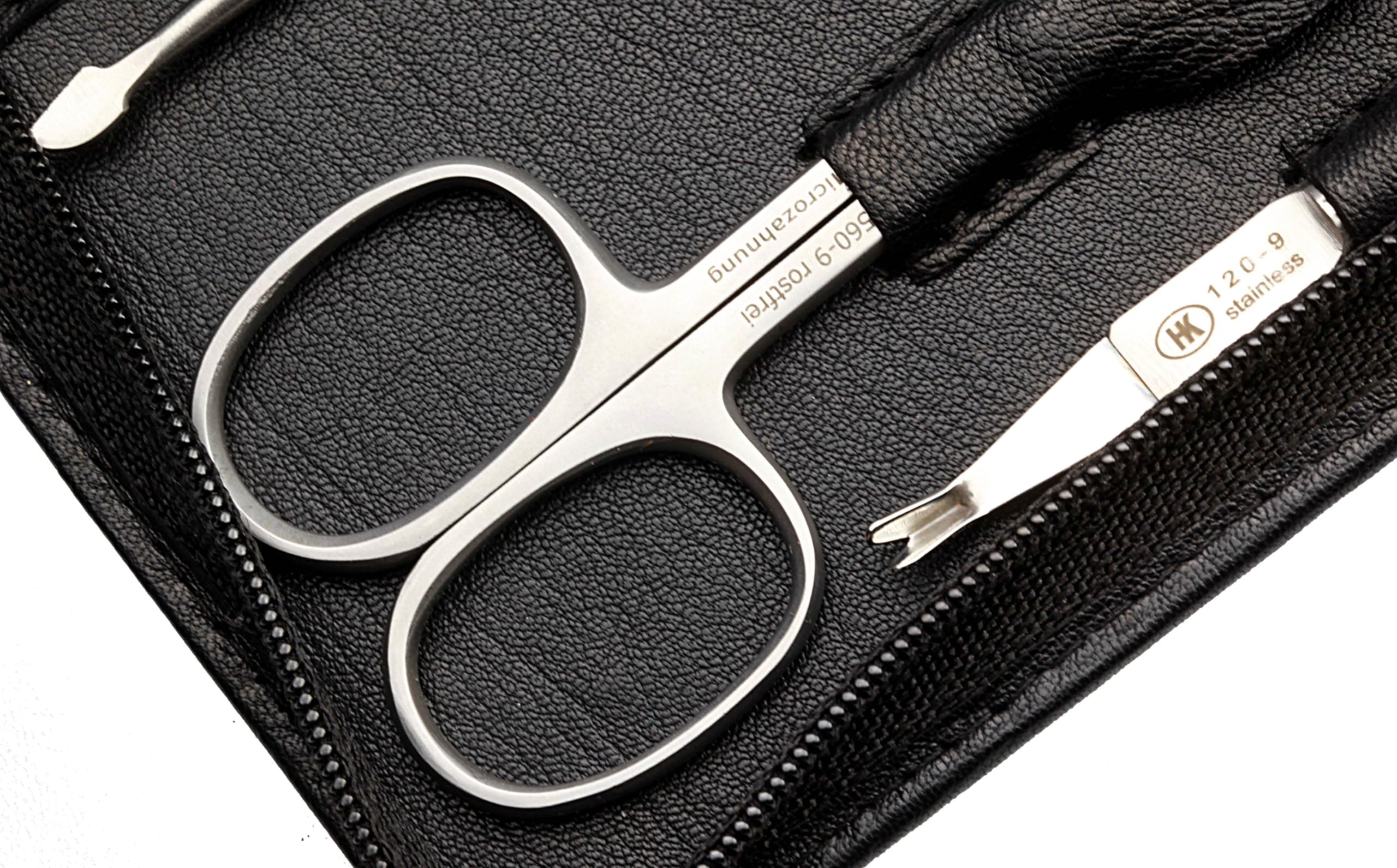 Sonnenschein by Hans Kniebes Manicure Set 9 Pieces Nail Scissors, Cuticle Scissors, Nail Clippers, Cuticle Nippers, Clippers - Image 3